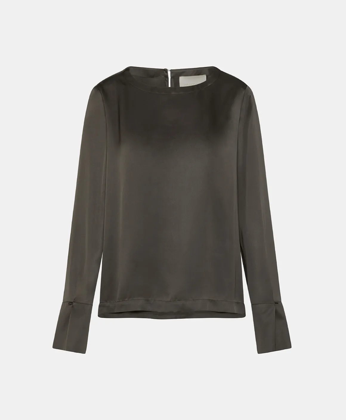 Momoni BLUSA KENTA IN SETA LAVATA-VERDE MILITARE VerdeMilitare Best Sale