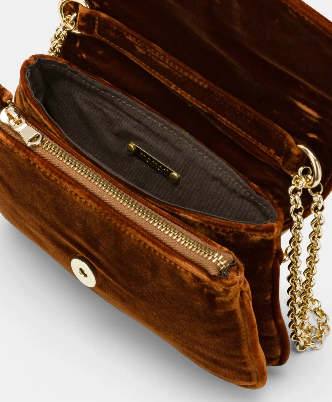 Momoni BORSA MIMI' FLORE IN VELLUTO LISCIO- Pelle Fashion