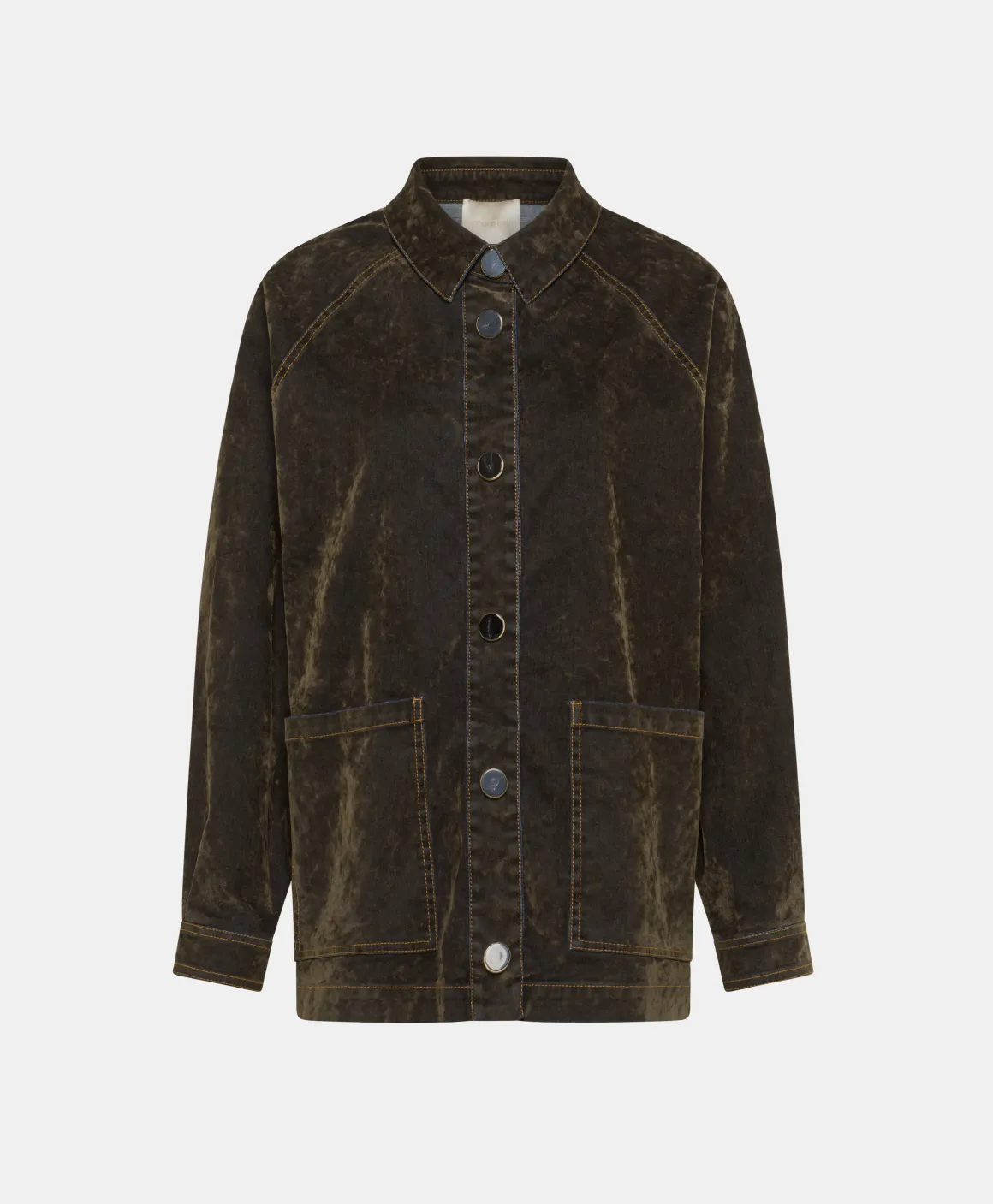 Momoni CAPPOTTO YAME' IN DENIM FLOCK-VERDE MILITARE VerdeMilitare Discount