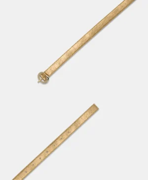 Momoni CINTURA SOBA IN ECOPELLE LAMINATA- Oro New