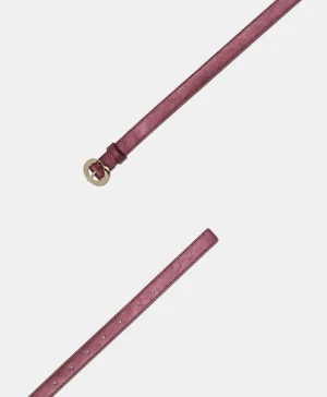 Momoni CINTURA SOBA IN ECOPELLE LAMINATA-MOSTO D'UVA Mostod'Uva Online