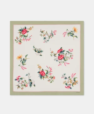 Momoni FOULARD NIPPONIA IN SETA- Crema/Rosso Online