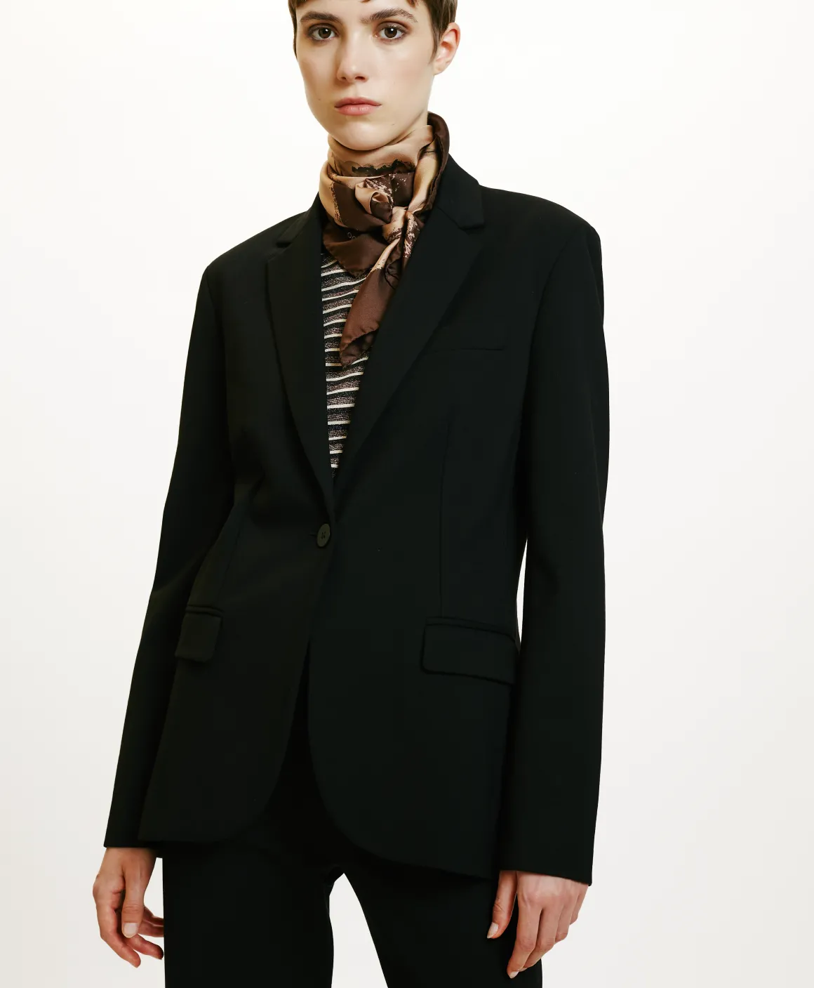 Momoni GIACCA HAKAMA IN PUNTO MILANO- Nero Discount