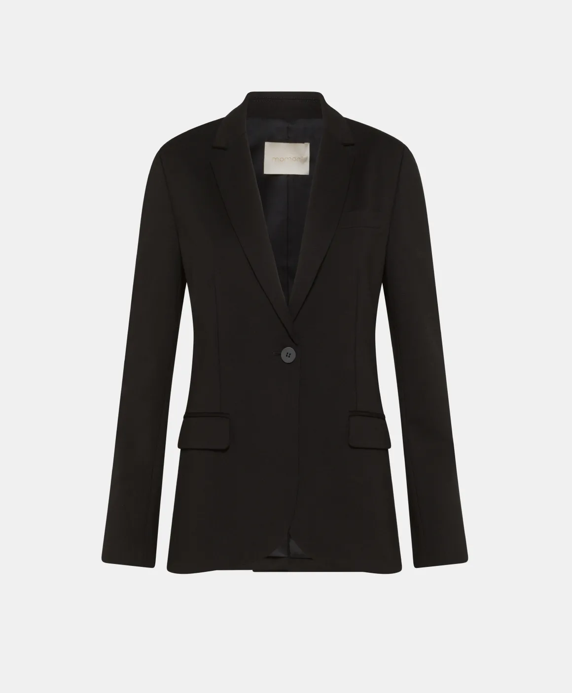 Momoni GIACCA HAKAMA IN PUNTO MILANO- Nero Discount