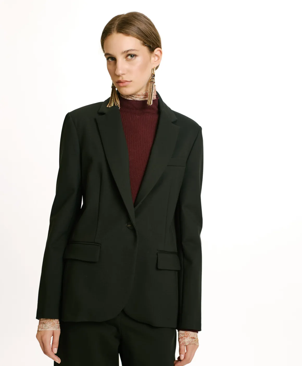 Momoni GIACCA HAKAMA IN PUNTO MILANO- Foresta Hot