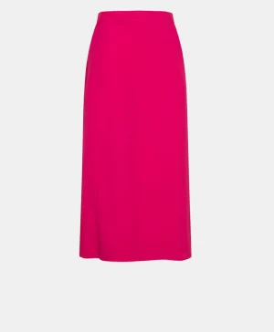 Momoni GONNA GETA IN ACETATO/SETA UNITO- Fucsia New