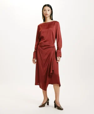 Momoni GONNA JUN IN SETA LAVATA-MOSTO D'UVA Mostod'Uva Fashion