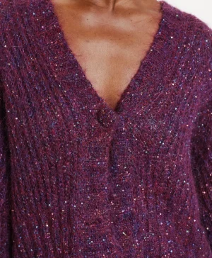 Momoni MAGLIA KUSA DEGRADE'- Viola Hot