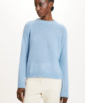 Momoni MAGLIA KYO IN MOHAIR MISTO LUREX- Azzurro Cheap