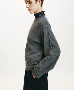 Momoni MAGLIA ODINO IN LANA MERINO CACHEMIRE- Grigio Flash Sale