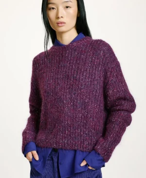 Momoni MAGLIA ODO DEGRADE'- Viola Best Sale