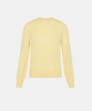 Momoni MAGLIA WASHI IN CACHEMIRE-GIALLO PALLIDO GialloPallido Sale