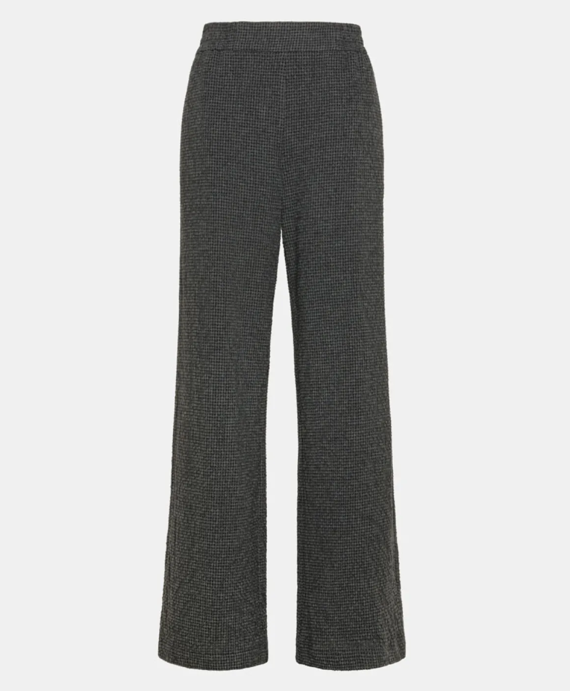 Momoni PANTALONI BACCARAT IN PIED DE POULE SEERSUCKER- Nero/Antracite Online