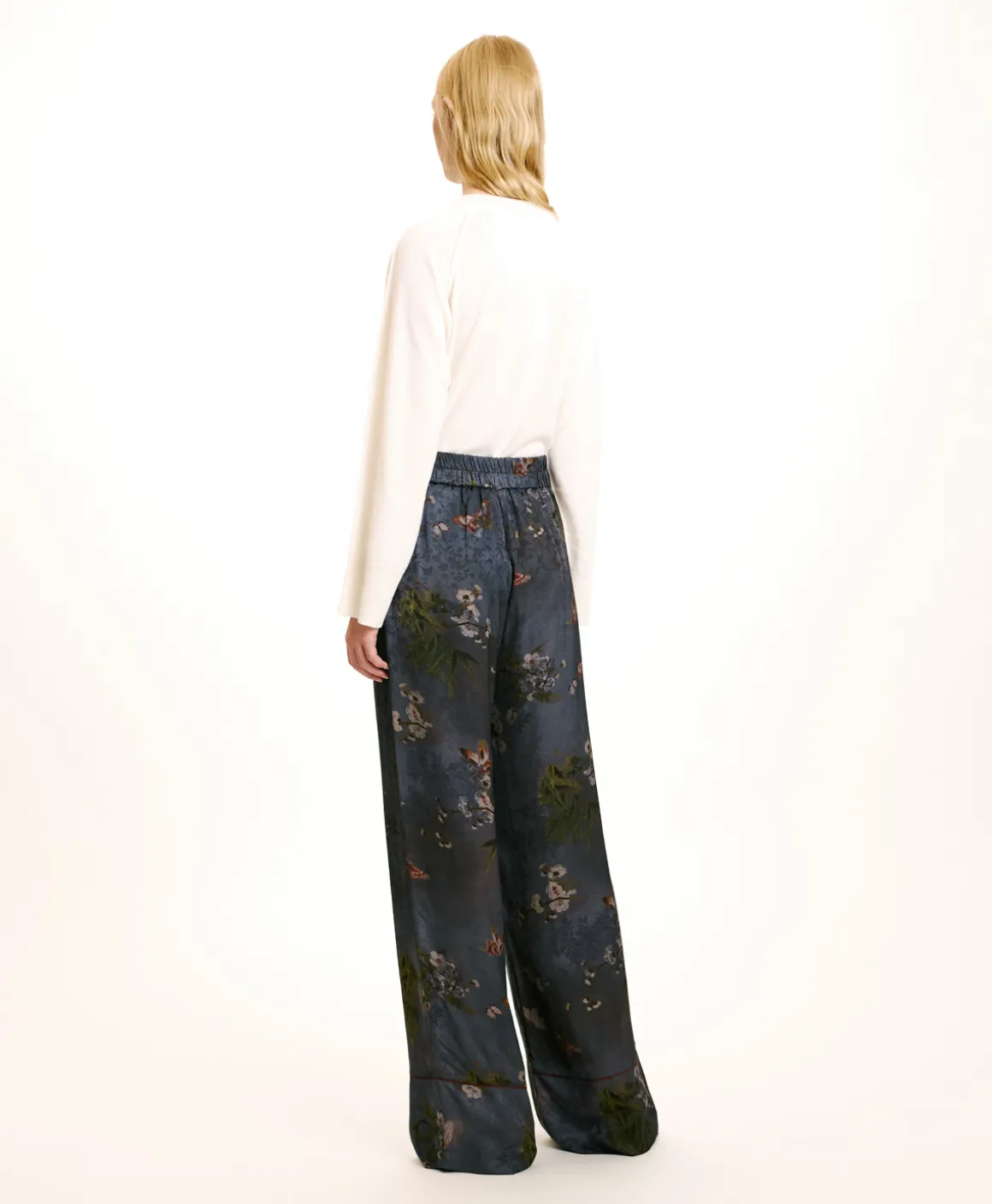 Momoni PANTALONI DAIKI IN VISCOSA JACQUARD STAMPATA-MULTICOLORE GRIGIO POLVERE MulticoloreGrigioPolvere Online