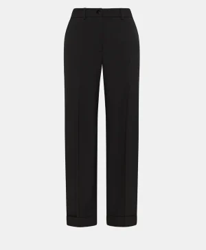 Momoni PANTALONI DANGO IN FRESCO DI LANA BISTRETCH- Nero Flash Sale