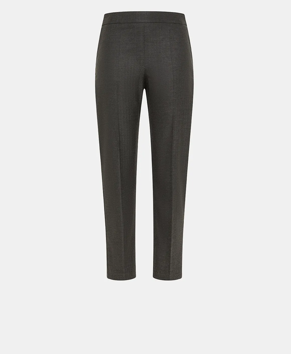 Momoni PANTALONI HAITI IN CHEVRON VISCOSA LANA STRATCH-GRIGIO CARBONE GrigioCarbone Shop