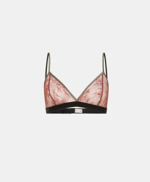 Momoni REGGISENO AZAMI IN PIZZO CON BALZA - Ruggine New