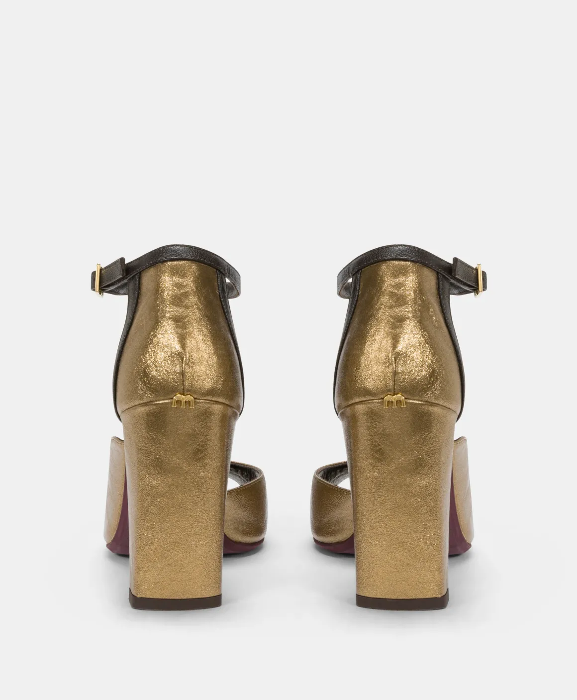 Momoni SCARPE AJISAI IN ECOPELLE LAMINATA- Oro Cheap