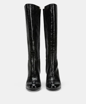 Momoni SCARPE REIKO IN PELLE NAPLAK- Nero Clearance