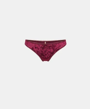 Momoni SLIP ARCA IN VELLUTO STRETCH - Bordeaux Sale