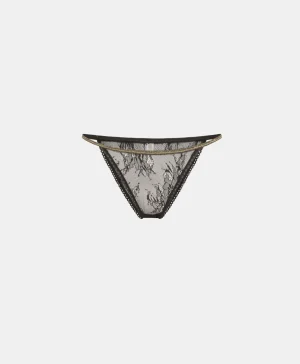 Momoni SLIP YORU IN PIZZO CON BALZA - Nero Flash Sale