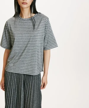 Momoni TSHIRT IORA IN JERSEY LUREX -GRIGIO MULTICOLORE GrigioMulticolore Fashion
