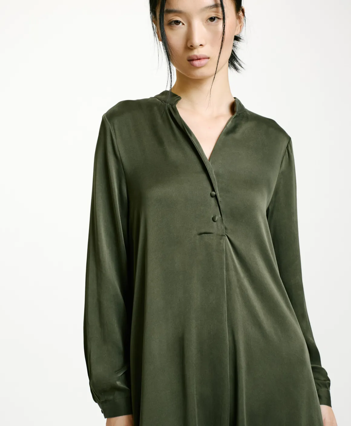 Momoni VESTITO ATENA IN SETA SANDWASHED UNITA-BAMBÙ Bambù Online